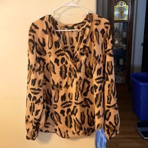 Women’s Leopard style Dress shirt